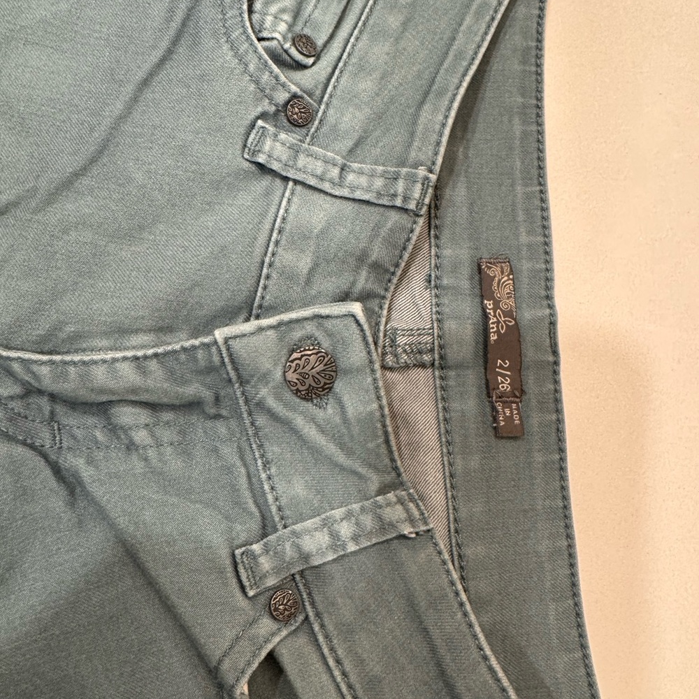 Prana Light Blue Denim capris